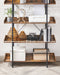 VASAGLE Bookcase, 5 Tier, Spacious Storage