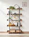 VASAGLE Bookcase, 5 Tier, Spacious Storage