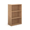 Contract Bookcase 830mm High with 1 Shelf - White