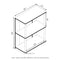 Furinno Jaya Simple Design Bookcase Americano Stainless Steel Tubes