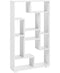 Bookcase Shelves White Frame Open Back Storage Beliani