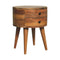 Odyssey Curved Bedside Table W/ 3 Drawers by Artisan Furniture