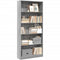 vidaXL Bookcase Grey Sonoma 80x24x176 cm Engineered Wood