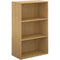 Dams International Bookcase with 2 Shelves Contract 25 756 x 408 x 1230 mm Oak