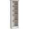 Trelan Painted 5 Shelf Slim Bookcase | Coconut Or Grey | Roseland / Light Grey