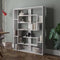 Decorotika Esteban 120cm Wide Geometric Bookcase Display Unit White