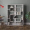 Decorotika Esteban 120cm Wide Geometric Bookcase Display Unit White