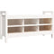 vidaXL Hall Bench White 110x40x60 cm Solid Wood Pine