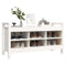 vidaXL Hall Bench White 110x40x60 cm Solid Wood Pine