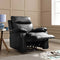 Home Detail Carson Black Faux Leather Manual Recliner Armchair