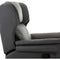 Oakford Wing Back Bonded Leather Recliner Rocking Armchair - Slate