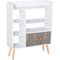 HOMCOM Multi Shelf Bookcase Freestanding Storage - White