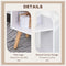 HOMCOM Multi Shelf Bookcase Freestanding Storage - White