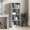 vidaXL Bookcase Grey Sonoma 57x28.5x141 cm Engineered Wood