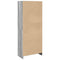 vidaXL Bookcase Grey Sonoma 57x28.5x141 cm Engineered Wood