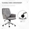 Vinsetto Swivel Office Chair Velvet Deep Grey