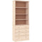 vidaXL Bookcase with Drawers Alta 77x35x186.5 cm Solid Wood Pine