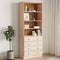 vidaXL Bookcase with Drawers Alta 77x35x186.5 cm Solid Wood Pine