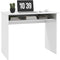 HOMCOM - Computer Desk Writing Table Study Workstation Storage - White