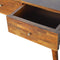 3 Drawer Mixed Chestnut Console Table Living Artisan Furniture 