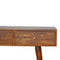 3 Drawer Mixed Chestnut Console Table Living Artisan Furniture 