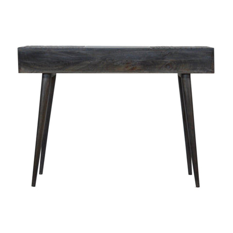 Ash Black 3 Drawer Console Table Living Artisan Furniture 