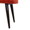 Brick Red Cotton Velvet Deep Button Bench Living Artisan Furniture 