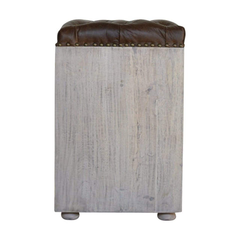 Buffalo Hide Acid Wash Shoe Cabinet Living Artisan Furniture 