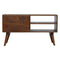 Chestnut Diamond Carved Media Unit Living Artisan Furniture 