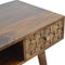 Chestnut Diamond Carved Writing Desk Living Artisan Furniture 