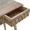 Cube Carved Console Table Living Artisan Furniture 