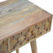 Cube Carved Console Table Living Artisan Furniture 