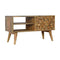 Diamond Carved Media Unit Living Artisan Furniture 