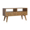 Diamond Carved TV Unit Living Artisan Furniture 