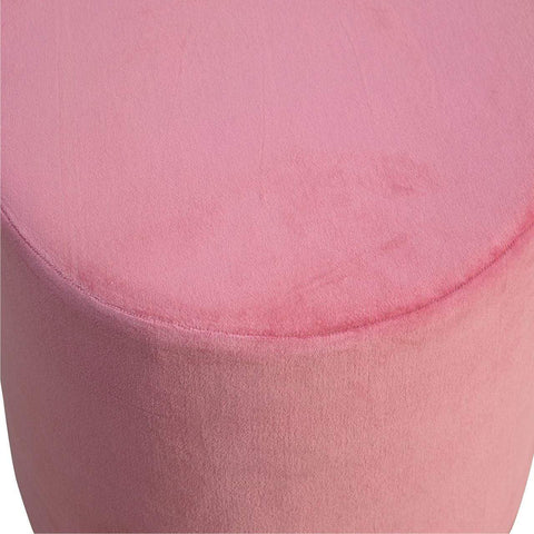 Dusty Pink Velvet Footstool with Gold Base Living Artisan Furniture 