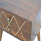 Geometric Brass Inlay Bedside Sleeping Artisan Furniture 