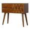 Geometric Brass Inlay Console Table Living Artisan Furniture 