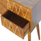 Geometric Brass Inlay Console Table Living Artisan Furniture 