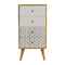 Geometric Screen Printed Tallboy Sleeping Artisan Furniture 