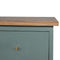 Green Hand Painted Bedside Sleeping Artisan Furniture 