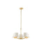 Harvey 5 Pendant Light Brushed Gold Lighting Regency Studio 