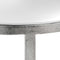 Mirrored Silver Half Moon Table With Cross Detail Living Hill Interiors 