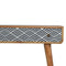 Monochrome Print Console Table Living Artisan Furniture 