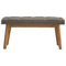 Multi Tweed Deep Button Bedroom Bench Living Artisan Furniture 