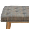 Multi Tweed Deep Button Bedroom Bench Living Artisan Furniture 