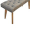 Multi Tweed Deep Button Bedroom Bench Living Artisan Furniture 