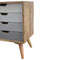 Nordic Sliding Cabinet with 4 Drawers Living Artisan Furniture 