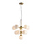 Oscar 11 Pendant Light Brushed Gold Lighting Regency Studio 