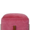 Pink Velvet Footstool with Solid Wood Legs Living Artisan Furniture 