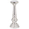 Silver Metallic Glass Candle Stand Accessories Hill Interiors 